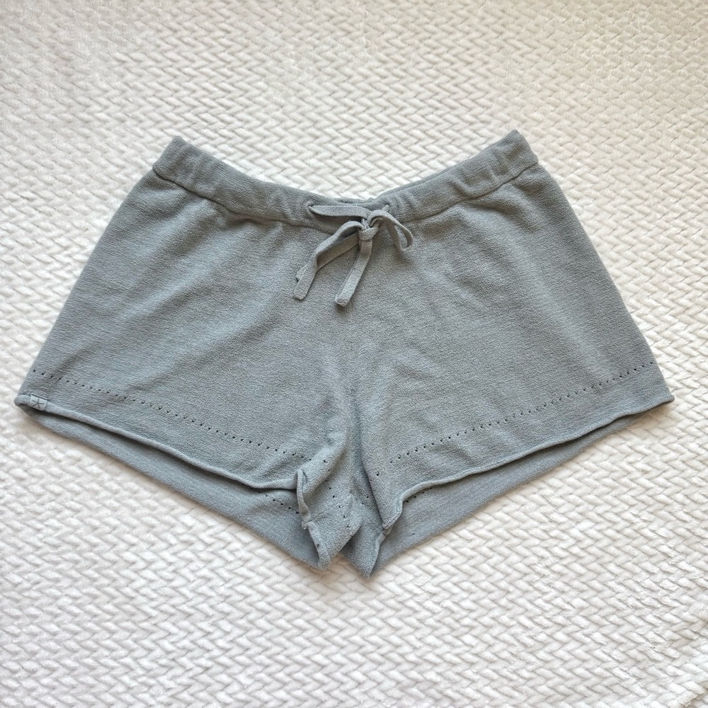 Barefoot Dreams CozyChic Ultra Lite Shorts XS Gray Loungewear Sleep Pajama Comfy